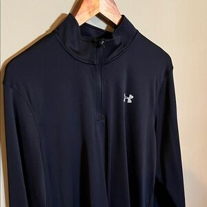 Under Armour Midnight Black Half-Zip Top
